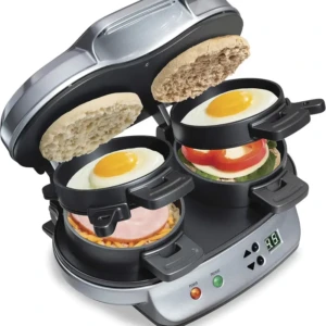 Hamilton Beach Dual Breakfast Sandwich Maker - Premium Edition